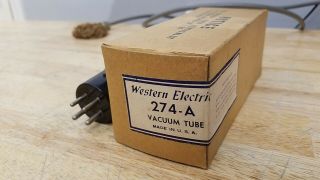 Western Electric 274a 274 - A Vacuum Rectifier Tube Amplifier Amp Hifi