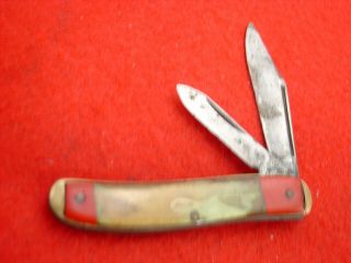 Vintage Colonial Usa Made 3 - 1/4 " High Art Shady Naughty Lady Knife