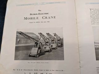 Vintage (1929) Ransomes & Rapier Mobile Crane Sales Brochure - United Kingdom 3