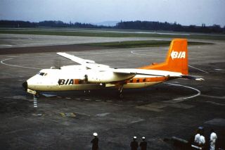 Original? 35mm Colour Slide Of Bia Handley Page Herald G - Apwe In 1974