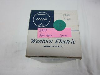 Nos Western Electric 274b Vacuum Tube