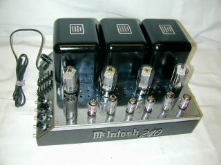 Mcintosh Mc - 240 6l6 5881 Tube Stereo Mc240 Amplifier