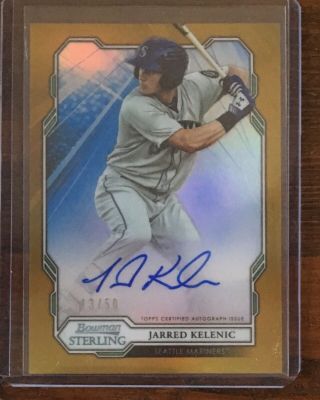 2019 Bowman Sterling Jarred Kelenic Gold Auto 13/50