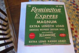 Vintage Remington Express Magnum Ammo Box Only