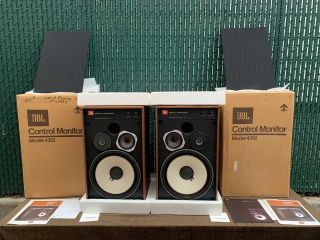 ☆ Jbl Model 4312 Control Monitor Speakers Walnut Boxes,  Manuals ☆