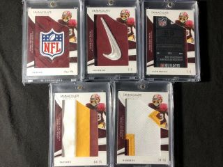 Josh Doctson 2018 Immaculate Complete Rainbow Jersey Relic 1/1 Redskins Vikings