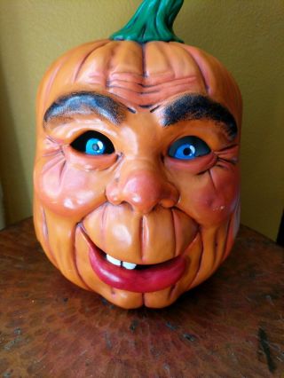 Vintage Halloween Saota Ceramic Pumpkin Jack - O 