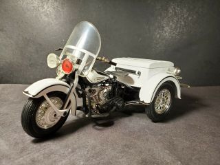 1947 Harley Davidson Police Servi - Car Trike Motorcycle 1:12 Diecast Bank