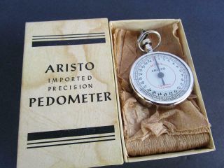 Vintage Aristo German Made Pedometer Old Stock Boxed