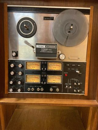 Teac A - 2340r Auto Reverse 4 Channel Reel To Reel Tape Recorder With Simul - Trak