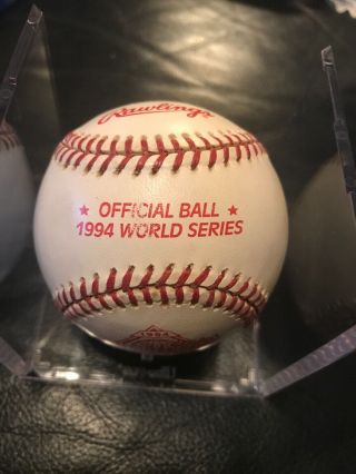 1994 World Series Rawlings Official Ball The Series That Never Happened