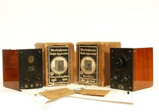 1921 Westinghouse Radio Ra & Da With Orig.  Boxes,  Instructions & Rods Pre Rca