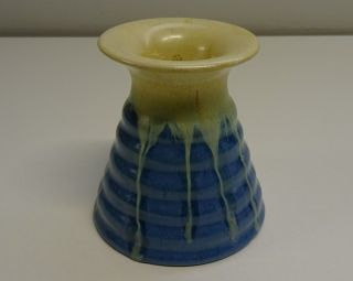 Vintage Remued Australian Pottery Drip Glaze Vase