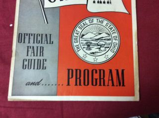 Vintage 1951 Ohio State Fair Program And Fair Guide 3