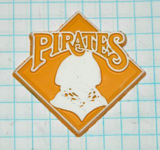 Vintage Pittsburgh Pirates Baseball Logo Rubber Refrigerator Magnet 2