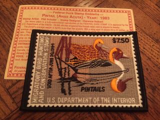 1983 Migratory Bird Hunting Stamp Patch
