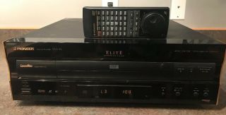Pioneer Elite Dvl - 91 Laserdisc / Dvd / Cd Player W/ Remote Control Great