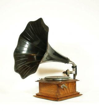 1907 Victor I Phonograph w/Flower Horn Nicest Victor 1 I ' ve Seen In 30 Years 2