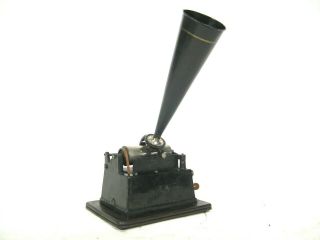 Playing 1905 Edison Banner Gem Cylinder Phonograph Record Player,  10 