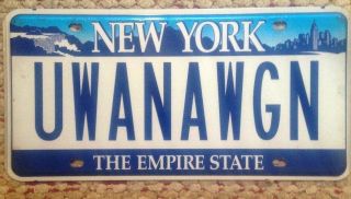 York Vanity Personalized License Plate You Want A Wagon?? Station Suv 4x4