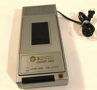 Vintage Kinyo Vhs Cassette Tape Rewinder Slim Classic Uv - 413