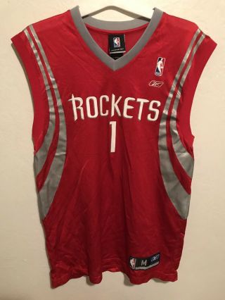 Size Medium Reebok Houston Rockets Tracy Mcgrady 1 Nba Jersey