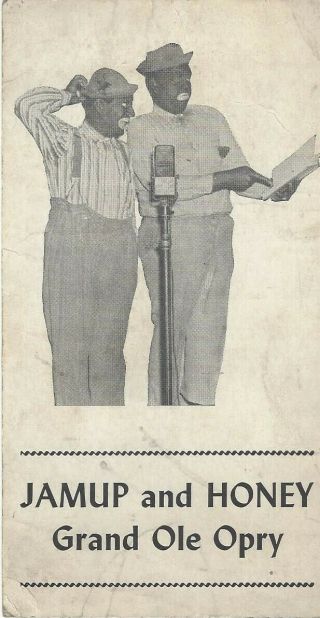 Jamup And Honey Grand Ole Opry Card Wwii Vintage Postcard Size