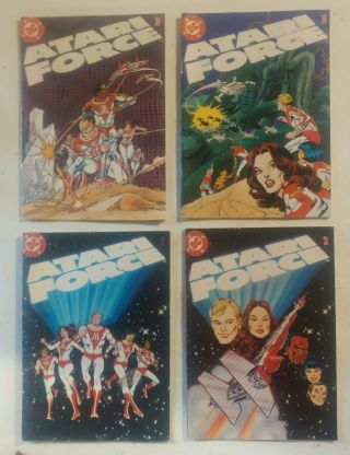 Vintage Atari Force Vol.  1 No.  1,  2,  3 And 5 Dc Comic 1982 4 Comics