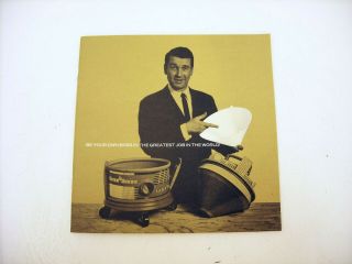 Vintage Filter Queen Vacuum Cleaner Promotional Dealer Booklet 33 1/3 Record