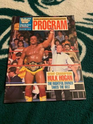 Wwf Program 168 Hulk Hogan Mr.  Perfect Curt Hennig Wwe Wcw Ecw