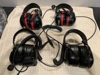 Peltor Aircrew Pilot Hummingbird Helicopter Headsets X 4