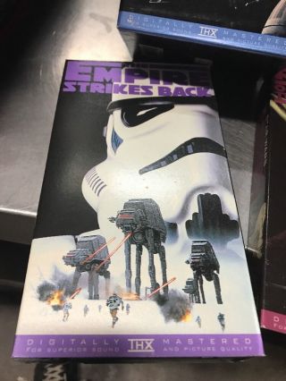Star Wars Trilogy Vintage VHS Set Like Empire Jedi A Hope WS3 2