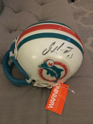 Dan Marino Autographed Signed Miami Dolphins Mini Helmet Marino Holo