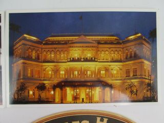 Vintage Raffles Hotel Singapore Luggage Labels Postcards Drink Coasters 3