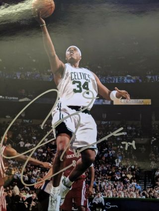 Paul Pierce Signed Boston Celtics 8x10 Photo