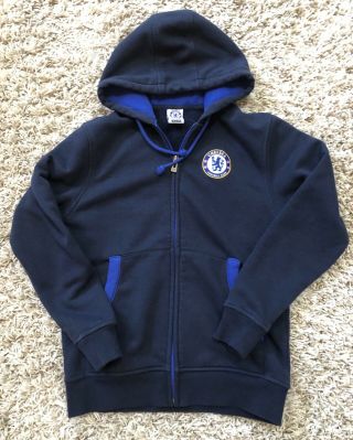 Chelsea Football Club/soccer Hoodie Zip - Up Jacket/sweatshirt.  Youth L.
