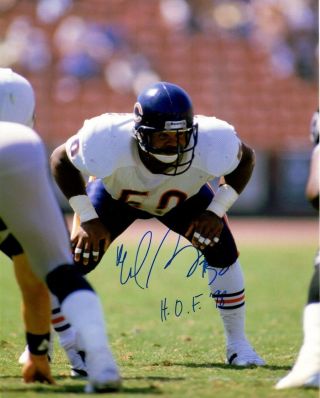Mike Singletary Chicago Bears Hof Hall Of Fame Signed 8x10 Photo Auto Autograph