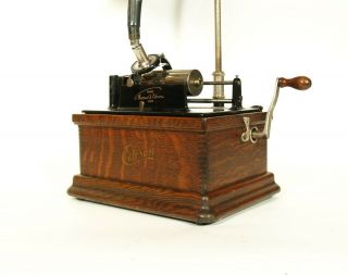 Minty,  All - 1910 Edison Fireside Phonograph w/Cygnet Horn 2/4 Minute 3