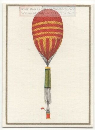 1802 First Parachute Garnerin London Flight Vintage 50,  Y/o Ad Trade Card
