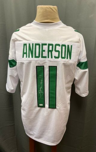 Robby Anderson 11 Signed Ny Jets Home Jersey Auto Sz Xl Jsa Witnessed