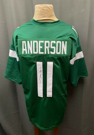 Robby Anderson 11 Signed York Jets Jersey Auto Sz Xl Jsa Witnessed