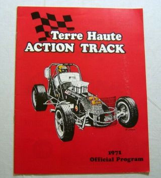 1971 Race Program • Terre Haute Action Track • Foyt Mccluskey Classic • Sprints