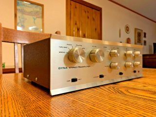 Upgraded Dynaco PAS - 3X Stereo TUBE Preamp w/phono 12AX7 tubes 19 - 8 3