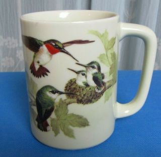 Vintage Otagiri Japan Hummingbird Nest Floral Coffee Tea Cup Mug