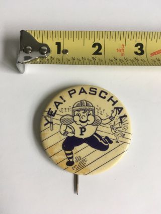 Vtg Antique Fort Worth Texas Paschal High School Football Button Phila Badge Co