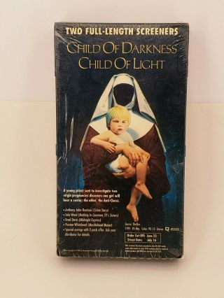 Child Of Darkness Of Light / Deadly Game Screener Vhs Vintage Rare Horror Video