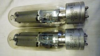 Two Tubes Triodes Jan 845 Vt43w United Electronics Comp.  For Navy In 1943