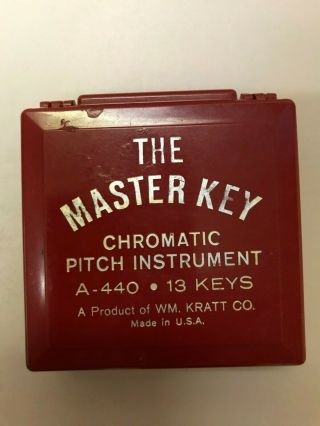 Vintage Kratt “the Master Key” A - 440,  13 - Key Chromatic Pitch Instru - Ment Mk1 - F