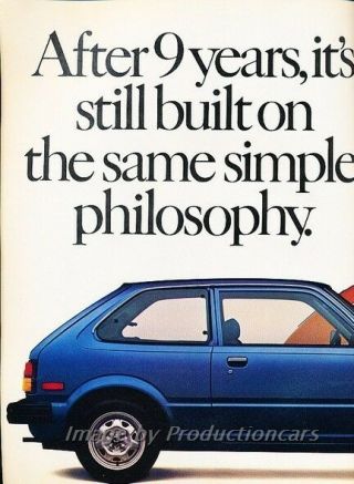 1981 Honda Civic 2 - Page Advertisement Print Art Car Ad J825