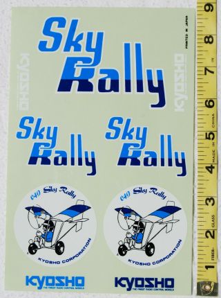 Kyosho 049 Sky Rally Ultralight Hang Glider Vintage Decal Sticker Sheet